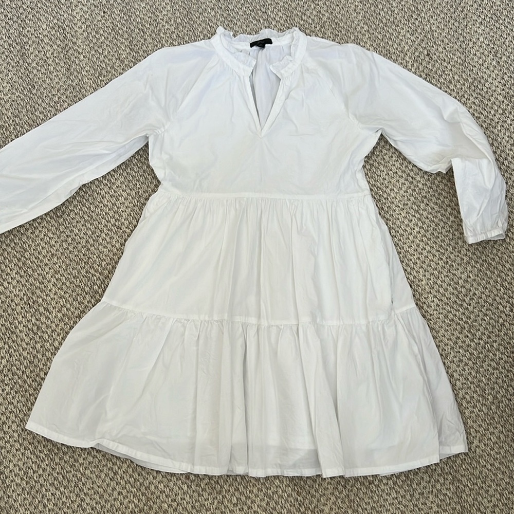 J.Crew white cotton dress